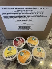 New Starbucks Coffee K Cup Pods Variety Pack Toffee Caramel Cinnamon Dolce Vanil