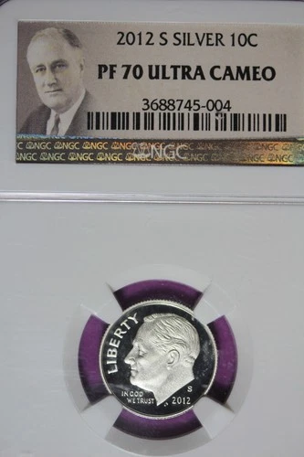 2012 S SILVER NGC PF70 ULTRA CAMEO ROOSEVELT DIME #B51544
