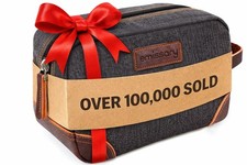 emissary Toiletry Bag for Men, Canvas Travel Toiletry Bag Men's Dopp Kit, Wat...