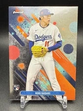 2025 Topps Finest Roki Sasaki Rookie #40 Los Angeles Dodgers
