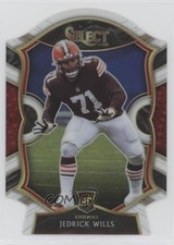 2020 Panini Select Concourse White Prizm Die-Cut Jedrick Wills #90 0u5r