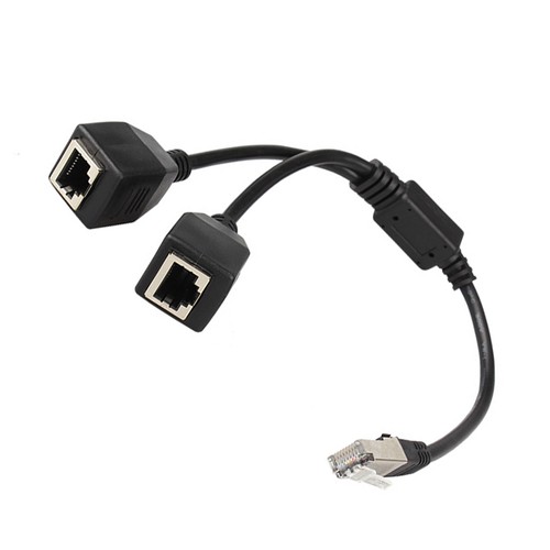 RJ45 Ethernet Splitter Kabel, 1 Stecker auf 2 Buchse Ethernet Anschluss Kab3096 - Bild 4 von 7