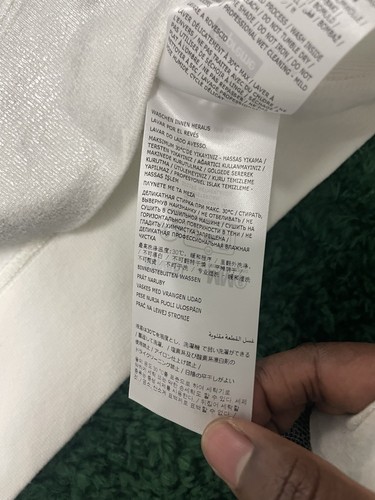 Supreme MM6 Maison Margiela Foil Box Logo Hoodie Sweatshirt Large White SS24 New - Bild 8 von 9