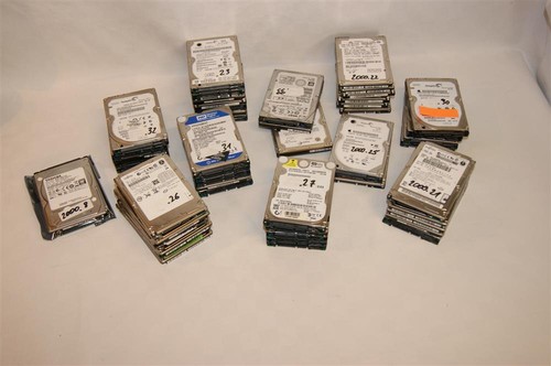 160GB, 250GB, 320GB, 500GB, 1TB  2,5" Festplatte SATA  & Schrauben