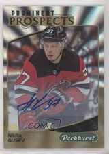 2019 Upper Deck Parkhurst Prominent Prospects Gold Nikita Gusev #PP-23 Auto 1a89