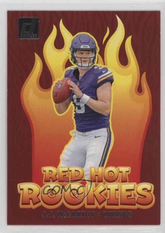 2024 Panini Donruss Red Hot Rookies JJ McCarthy #RHR-JJM RC