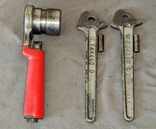 WABCO LOCOMOTIVE BRAKE HANDLES LOT OF 3 VINTAGE WABCO TRAIN BRAKE HANDLES USA