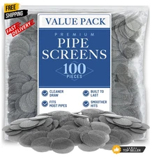 100 Pcs Pipe Screens Stainless Steel Screen Filter for Pipe 3/4 Mesh Pipe Filter