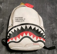 Sprayground Backpack White Shark Central Limited Edition 2010
