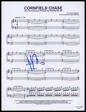 Hans Zimmer "Interstellar" AUTOGRAPH Signed 'Cornfield Chase' Sheet Music ACOA