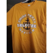 USN NAVY CPO PETTY OFFICER SELECTEE ATHLETIC PT SHORT SLEEVE T-SHIRT M CR6 NWT