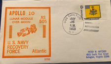 BECK NAVAL SPACE COVER #792 APOLLO 10 ONBOARD USS CHILTON AM 26 MAY 1969