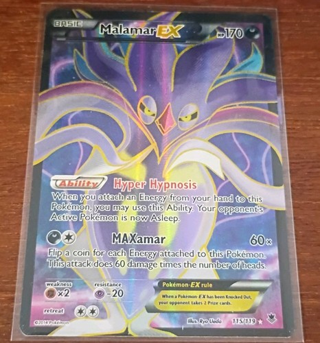 The Pokémon Company Malamar EX 115/119 XY Phantom Forces Full Art Holo UR ENG LP