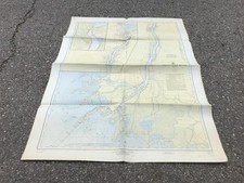 Vintage April 1959 Map Of - Saint Clair River - Michigan - 34" x 45.5"