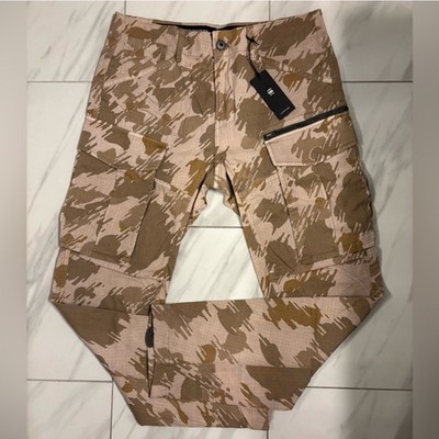 G-Star Raw Men's Rovic Zip Regular Tapered Cargo Pants Beige $200 New
