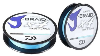 Daiwa J-Braid X4 Braided Fishing Line 50lb-150 Yd ISLAND BLUE JB4U50-150FIB