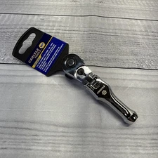 Napa Carlyle Tools 1/4" Drive Stubby Teardrop Head Ratchet R14LFS120 New 4”