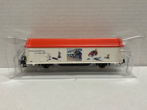MÄRKLIN H0 Schiebewandwagen Sonderwagen Museumsöffnung 2001 Holzkiste 94088 | Condition: Neu