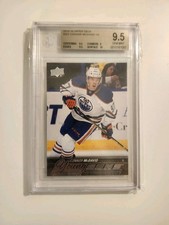 2015 UPPER DECK #201 CONNOR MCDAVID YOUNG GUNS RC ROOKIE BGS 9.5