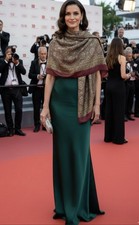 Bally Authentique Châle Grand Rectangle Soie Motifs Persan Kashan Chic En TBE