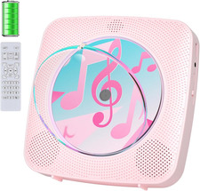 CD Player Portable Bluetooth Rechargeable: CD Players for Home 1800Mah Desktop