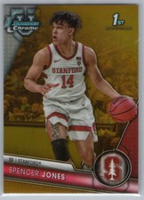 2023-24 Topps Bowman University Chrome Base - Gold Refractor Spencer Jones