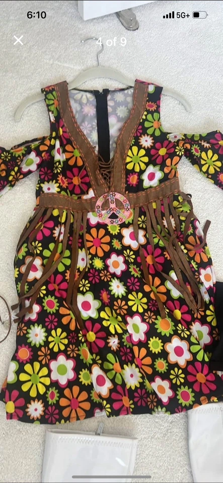 Disfraz de Halloween hippie años 60/70 Foto 4 de 4