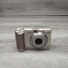 Canon PowerShot A20 Silver LCD 3X Zoom 2.1MP Digital Camera For Parts/Repair