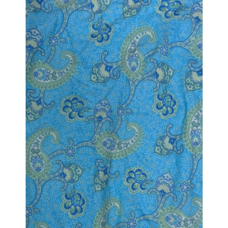 Tommy Hilfiger Mujer Talla 8 Azul Claro Paisley Floral Línea A Falda 100% Algodón Foto 2 de 4