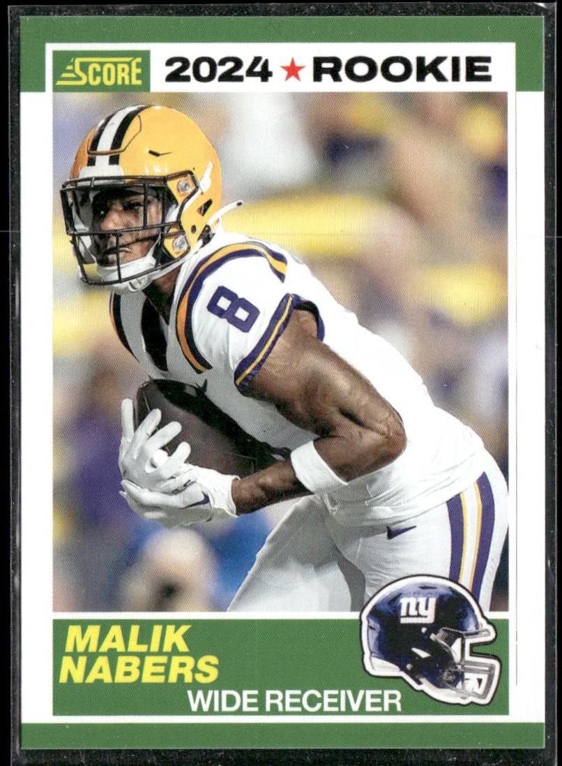 2024 Score #5 Malik Nabers 35th Anniversary Rookies Red