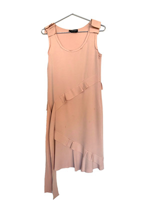 SONIA RYKIEL light peach sheath knee-length dress small