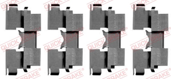 Quick Brake ZubehöRsatz Scheibenbremsbelag FüR Suzuki Ignis FH 1.3 1.5 Sport-image