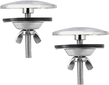 2 Piece 2 Inch Kitchen Sink Hole Cover, Kitchen Stainless Steel Faucet Hole Cove