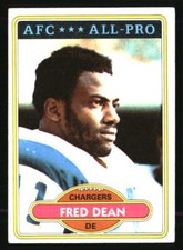 Fred Dean 1980 Topps #392 Football Card