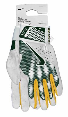 Nike Alpha Elite NCAA Baylor Bears Baseball Batting Gloves FB4146-131 Size Large