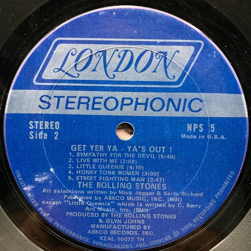Get Your Ya-Ya's Out by The Rolling Stones (London NPS 5) LP G+/VG - Bild 4 von 4