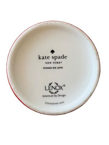 KATE SPADE NEW YORK LENOX MUG "THING WE LOVE " RED CHA-CHA-CHA Legs Mug - Picture 5 of 7