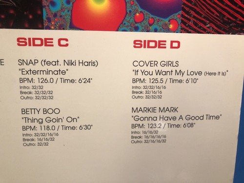 HOT TRACKS 12-1 1993 Pop Vinyl DJ Mixes ANNIE LENNOX NIGHTCRAWLERS SNAP - Picture 3 of 5