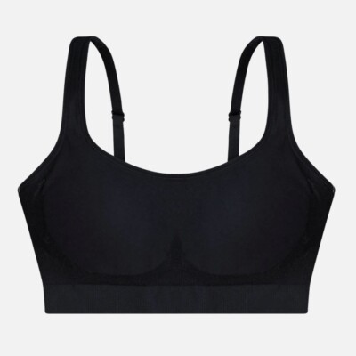New UNDEROUTFIT Comfort Shaping Bra w/ adjustable straps 459 Black Size Small