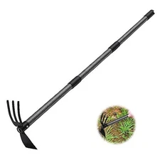 Hoe Garden Tool,45 Inch Long Garden Hoe and Cultivator, Garden Hand Tiller 45"