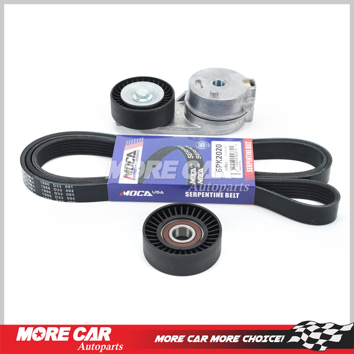 90K-38411 Complete Serpentine Belt Drive Component Kit Fit