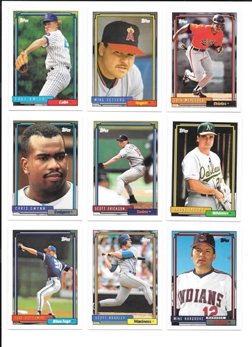 1992 Topps Baseball Trading Cards / Choose #s 601 - 792 / mb16