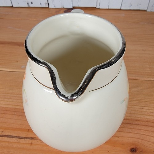 HALL China - TULIPS - MEDALLION JUG - NO LID VTG Not Stamped - Foto 15 di 22