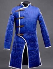 Medieval Viking Padded Armour Black Color Gambeson With Full Sleeves HALLOWEEN