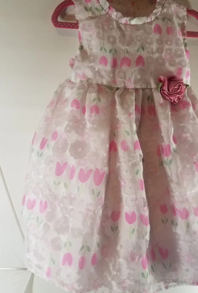 Elegante vestido de fantasía para niñas pequeñas talla 18 meses fiesta de verano cumpleaños George  Foto 3 de 4