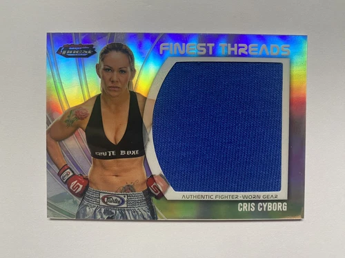 2012 Cris Cyborg Topps UFC Jumbo Finest Threads Authentic Gear #JFT-CC MINT GOAT