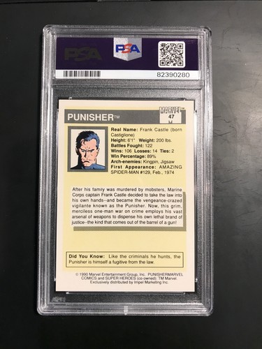 1990 Marvel Universe PSA Graded Cards Impel - Pick - Picture 71 of 219