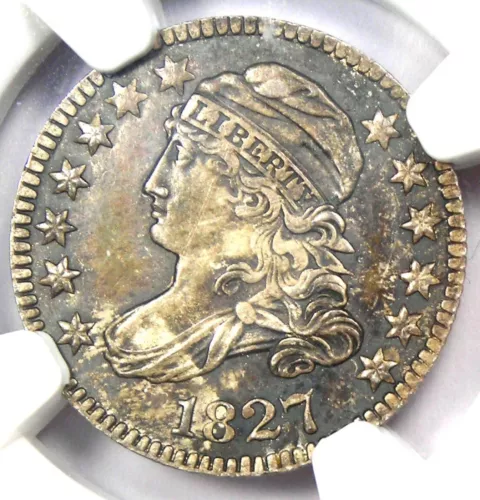 1827 Capped Bust  Dime 10C Coin - Certified NGC MS64 (BU UNC) - $5,500 Value!