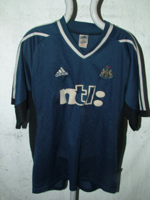 Original 2001 2002 Adidas Newcastle United Auswärts Fußball Trikot L 46 Zoll Ch