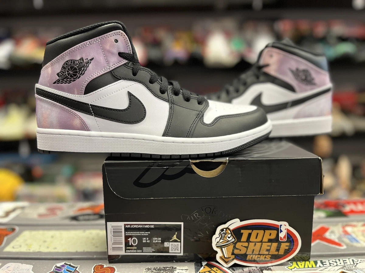 New Air Jordan 1 Mid Zen Master 2022 Size 10 Rare Retro Authentic White Leather